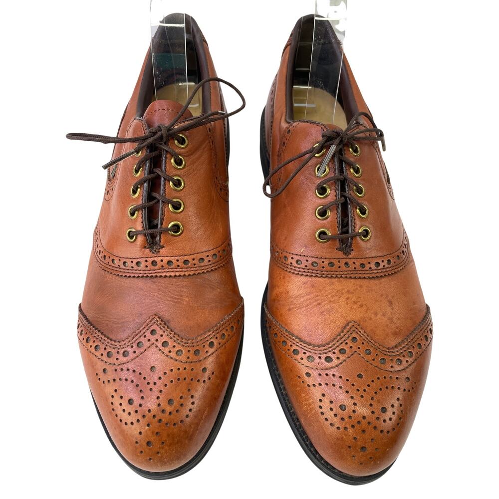 Dexter Mens Brown Oxford Classic Waterproof Golf Shoes Made In USA 722588 11.5 D